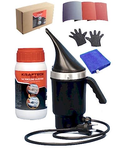 Buharlı Far Temizleme Oto Far Parlatma Seti - Bakaş Makina