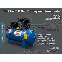 Zirve Kompresör 200 Lt 8 bar - Bakaş Makina